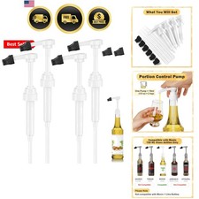 Coffee Syrup Pump for 750 ml Bottle   4 Pack Syrup Dispenser Pumps Compatible...