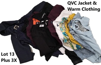 Lot 13 QVC Brands Ladies Jacket & Warm Clothing - Plus Size 3X - Wholesale