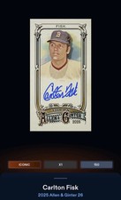 26 Topps Bunt DIGITAL A&G Mini Signature ICONIC Carlton Fisk
