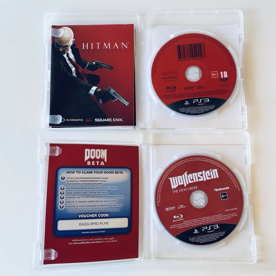 7x PlayStation 3 PS3 Game Bundle - Wolfenstein Hitman Thief Dead Island PAL Foto 4 de 4