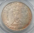 1884-O Morgan Silver Dollar | PCGS MS64 | Rose Gold Tone & Rainbow Highlights