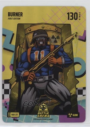 2024 Bo Jackson Battle Arena TCG Alpha Edition 80's Rad Battlefoil Glow Burner