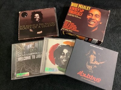 BOB MARLEY 5 CD Album Job Lot / Bundle inc (Lively up yourself) Box set EX COND