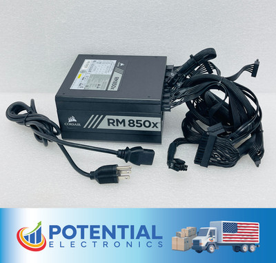 USED - Corsair RM850x CP-9020180 850W Desktop Modular Power Supply w/ Power Cord