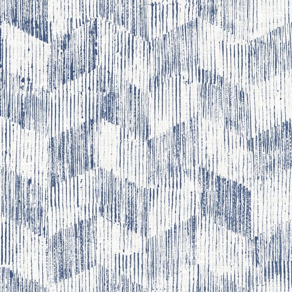 FD26215 Scott Living 2 Geometrische Strie Indigo Blau Fine Decor Tapete-image