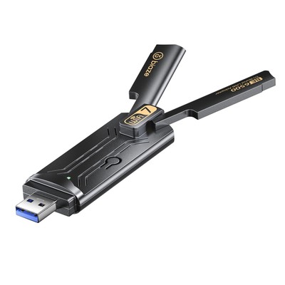 WiFi 7 Wireless Network Card, Plug and Play Without Removing Host, USB 3.0, T...