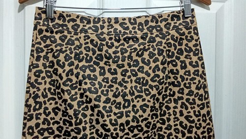 Damen-Bleistiftrock Madster Paris braun Mix Leopardenmuster Tiermotiv gerade Größe S - Bild 4 von 16