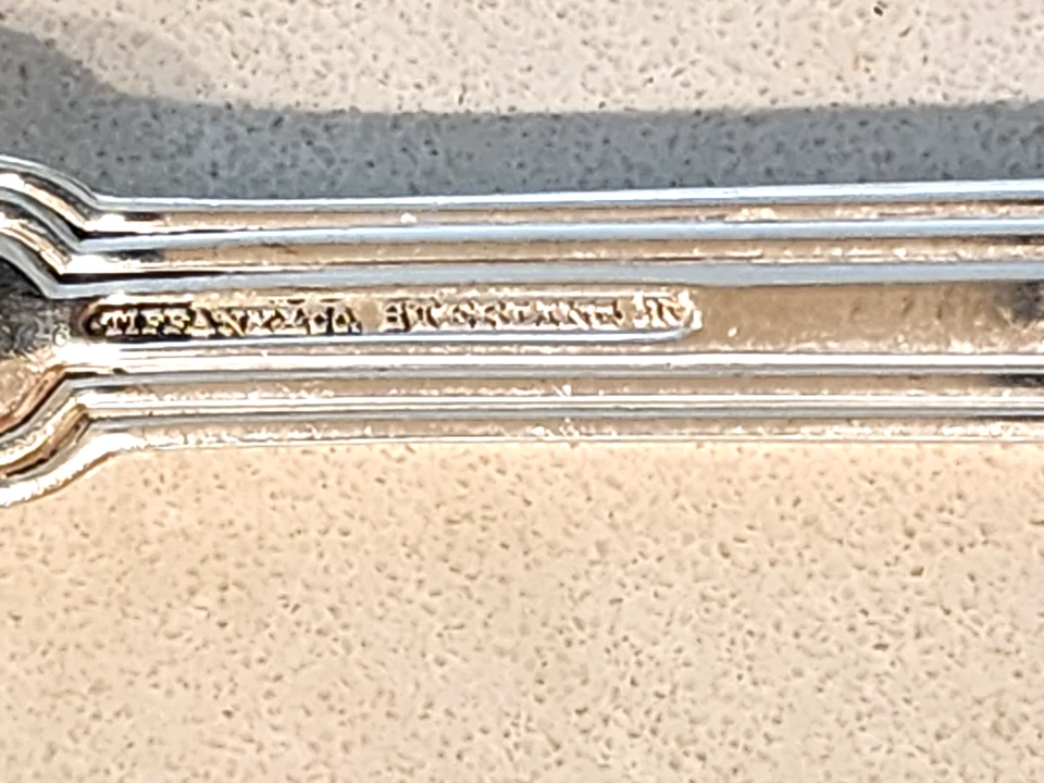 1 Hamilton aka Gramercy By TIFFANY STERLING SILVER SERVING SPOON 9 " - Image 4 of 4