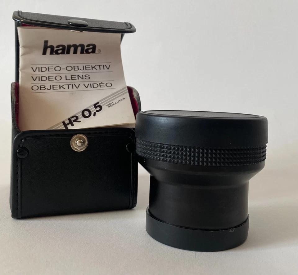 Hama HR 0.5x Wide Angle Video Lens High Resolution with Original Case & Manual - Image 3 of 4