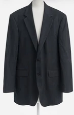 Brooks Brothers Men's Wool Sport Coat Blazer Gray Striped Pinstriped Size 48R