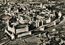 Carcassonne Cité de Carcassone vue aérienne