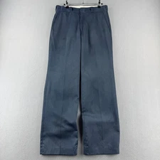 Vintage Big Mac Work Pants Mens Fits 30x30 Gray Faded 70s 80s USA Scovill Zipper