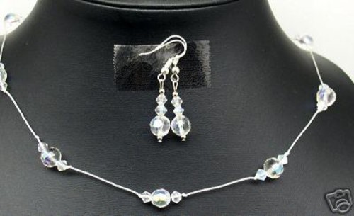 Gorgeous Czech Crystal jewelry Round Faceted AB - Picture 1 of 1