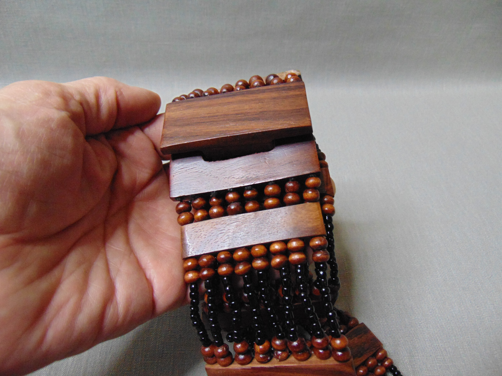 Wood and Beaded Womans Belt - image 4