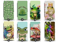 Frog Flip Wallet Case Kawaii Frogs Toad Toads Froggy Green Novelty Design Kids