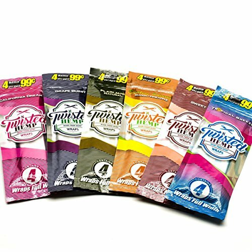 Twisted Hemp Rolling Papers Combo 18 Pack Assorted Flavors 4 Per Pack 72 Total - Picture 2 of 2