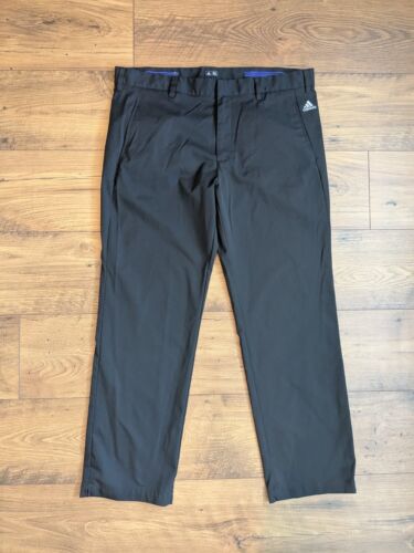 Adidas Men's Blk 3-Stripes Lightweight Stretch Performance Golf Pants _ 36 x 30
