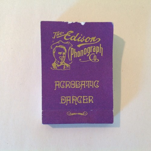 Vtg 1980 B Shackman & Co Edison Phonograph Acrobatic Dancer Flip Animation Book