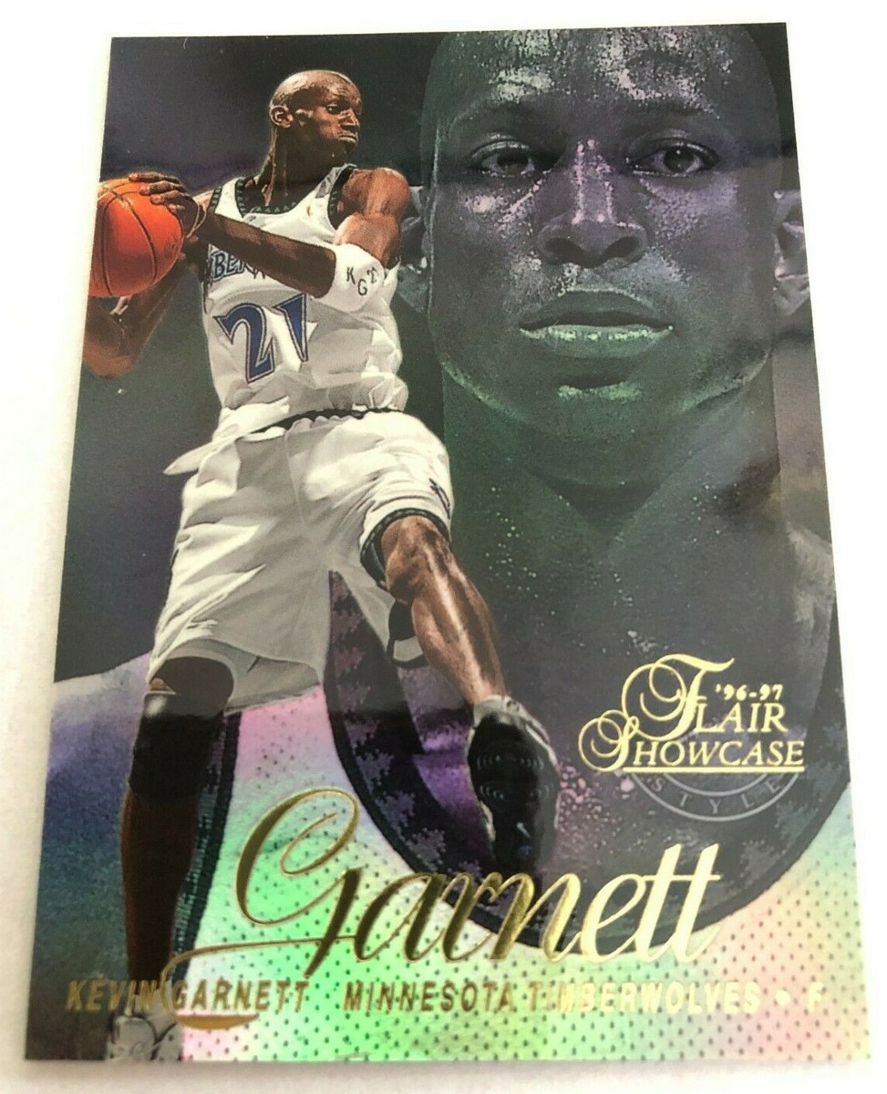 1996-97 flair showcase row2 全90種セット 1996-97 Flair Showcase Row 2 Refractor Kevin Garnett #21