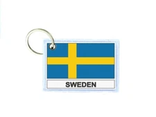 Keychain Double-Sided Flag S Sweden