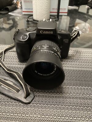 Canon Eos 750 SLR film Camera with Sigma 28-80 Macro Zoom Lens  WORKS GREAT!!!!