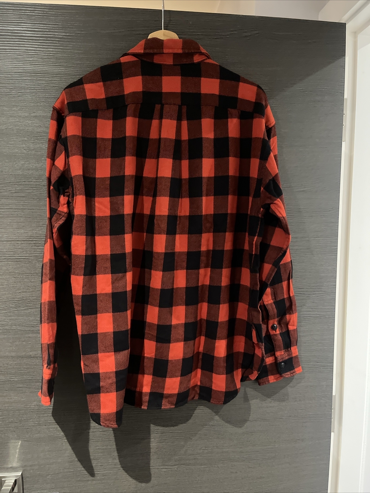 Polo Ralph Lauren Relaxed Fit Plaid Twill Shirt Black Red UK4 RRP £189 BNWT image 8