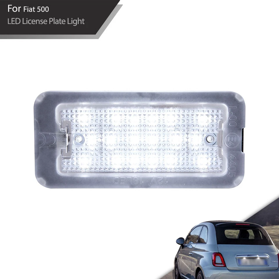 LED 车牌灯 - 2009 - 2015 菲亚特 500/500C,2 件套 — 第 3/4 张图片