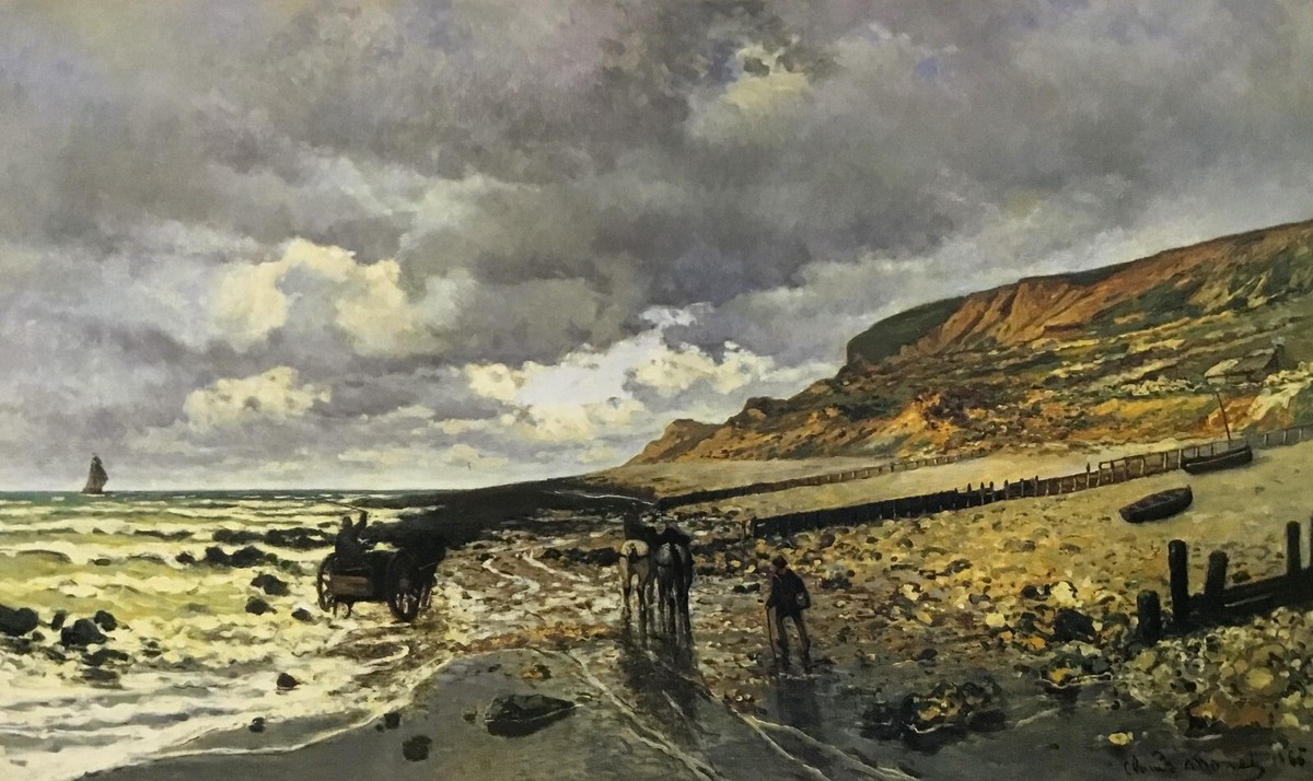 Claude Monet Pointe De La Heve at Low Tide Custom Framed Print | eBay
