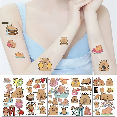 Sanrio Cartoon Tattoo Stickers Cartoon Anime Figures Sticker Children