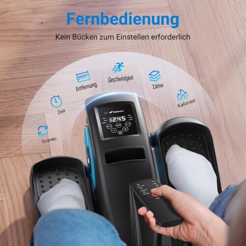 MERACH Mini Ellipsentrainer, Untertisch Elektrischer Crosstrainer Fernbedienung - Bild 6 von 8