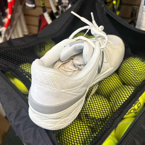 New Balance 1006 Scarpe da Tennis Donna Larghe All Court (Bianco/Argento) Mult. Taglie - Foto 7 di 8