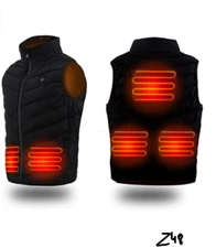 Men Women Unisex Heated Vest, Warming  Jacket, Rechargeable Electric Coats USB