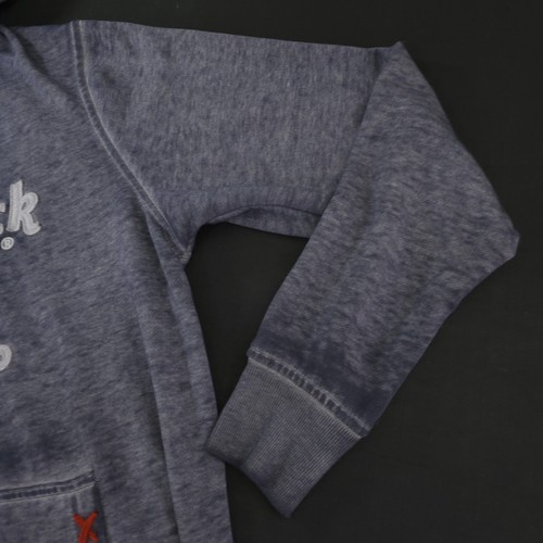 Hard Rock Hotel Orlando L Hoodie Sweatshirt Gray Full Zip Stone Washed Charcoal - Picture 11 of 15