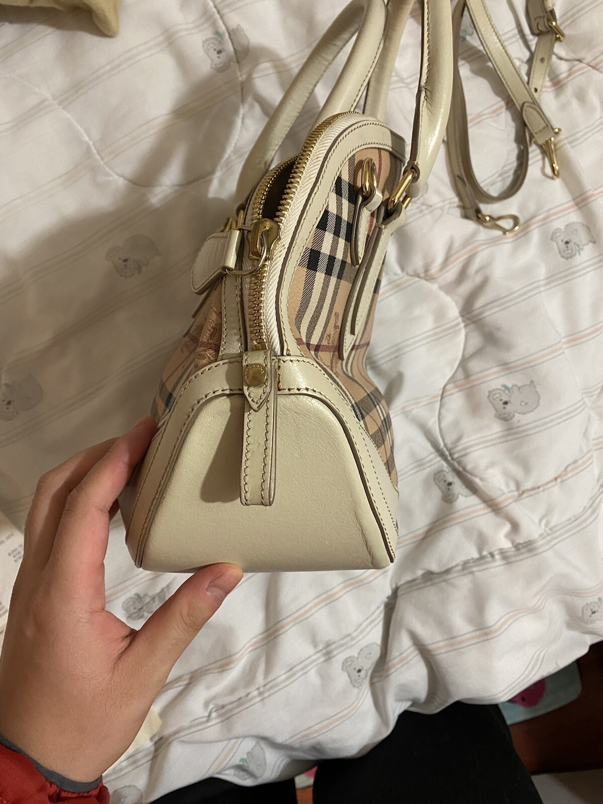 Burberry LL Sm Orchard M White Bag, VINTAGE image 5