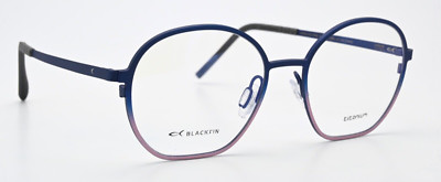BLACKFIN Eyeglasses Crystal Cove BF989 COL 1497 Royal Blue Pink Square Round ...