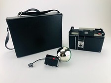 Vintage Polaroid Automatic 335 Land Camera with Case and Flash