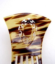 Faux tortoiseshell Victorian hair comb - NO US IMPORT FEES
