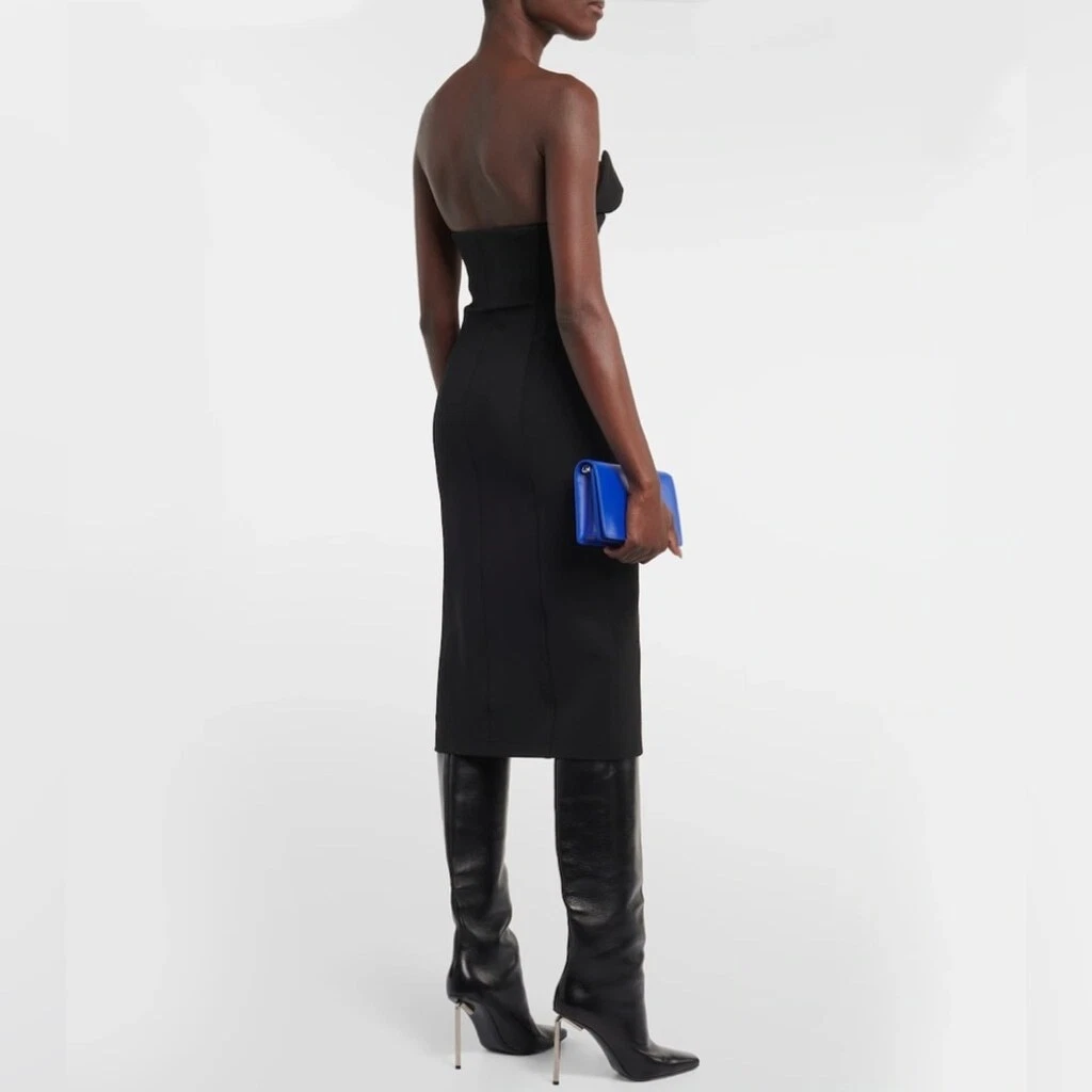 Abito midi in crepe OFF WHITE Ablohland