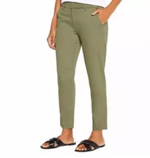 Banana Republic Slim-Fit Authentic Chino Pants Women's Size 6 in Green