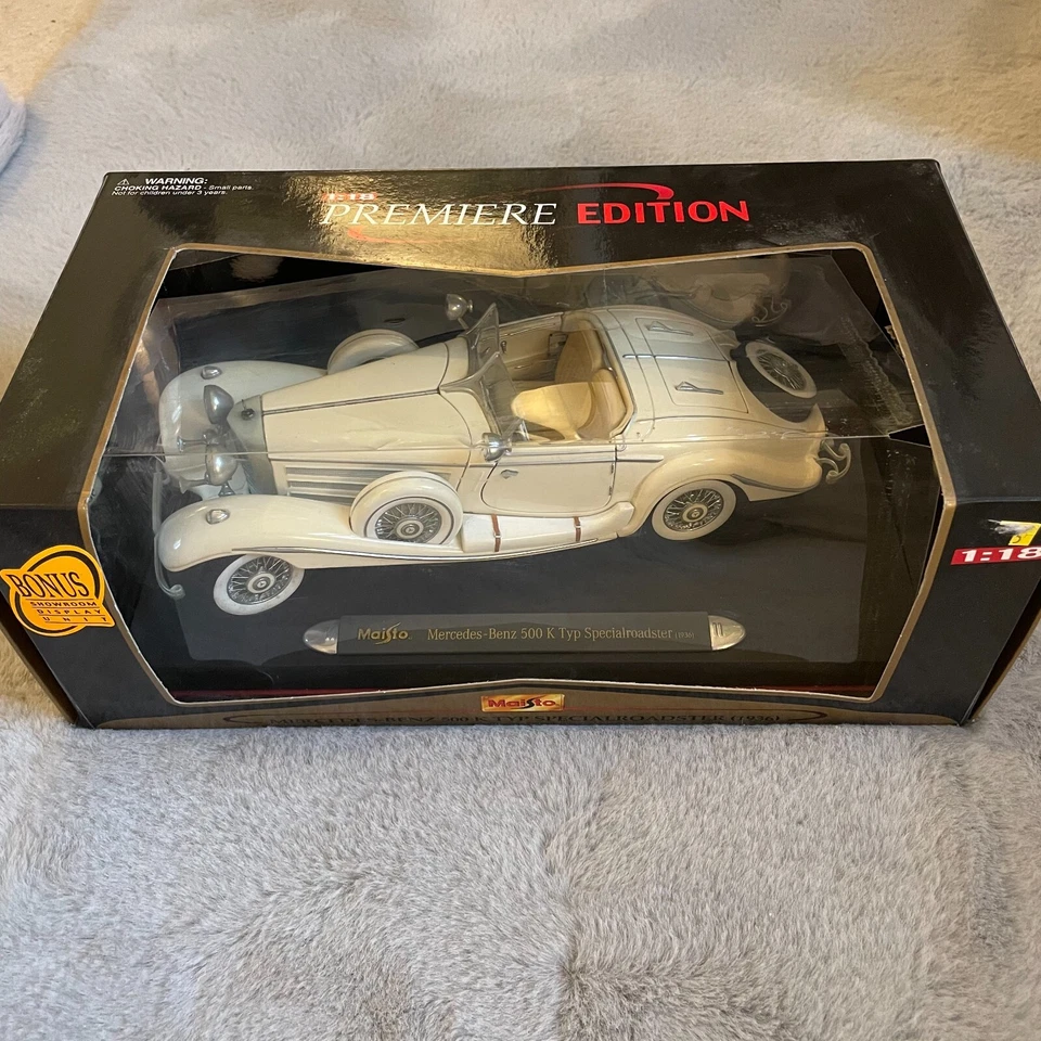 Maisto Mercedes Benz 500 K-Type Special Roadster (1936) 1.18 diecast  Foto 2 de 4