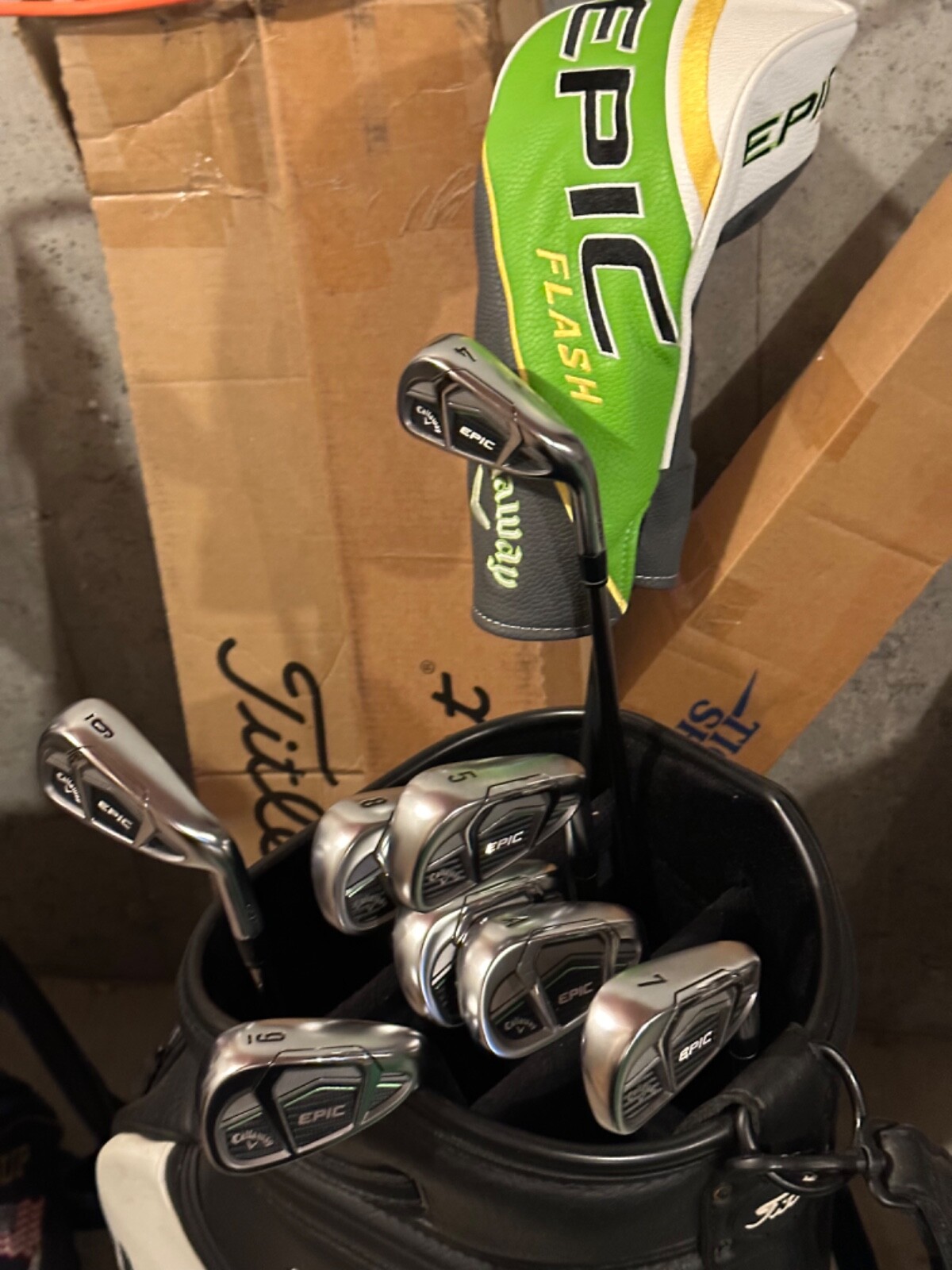 New CALLAWAY EPIC iron set 4GW STIFF RH upgraded RECOIL GRAPHITE