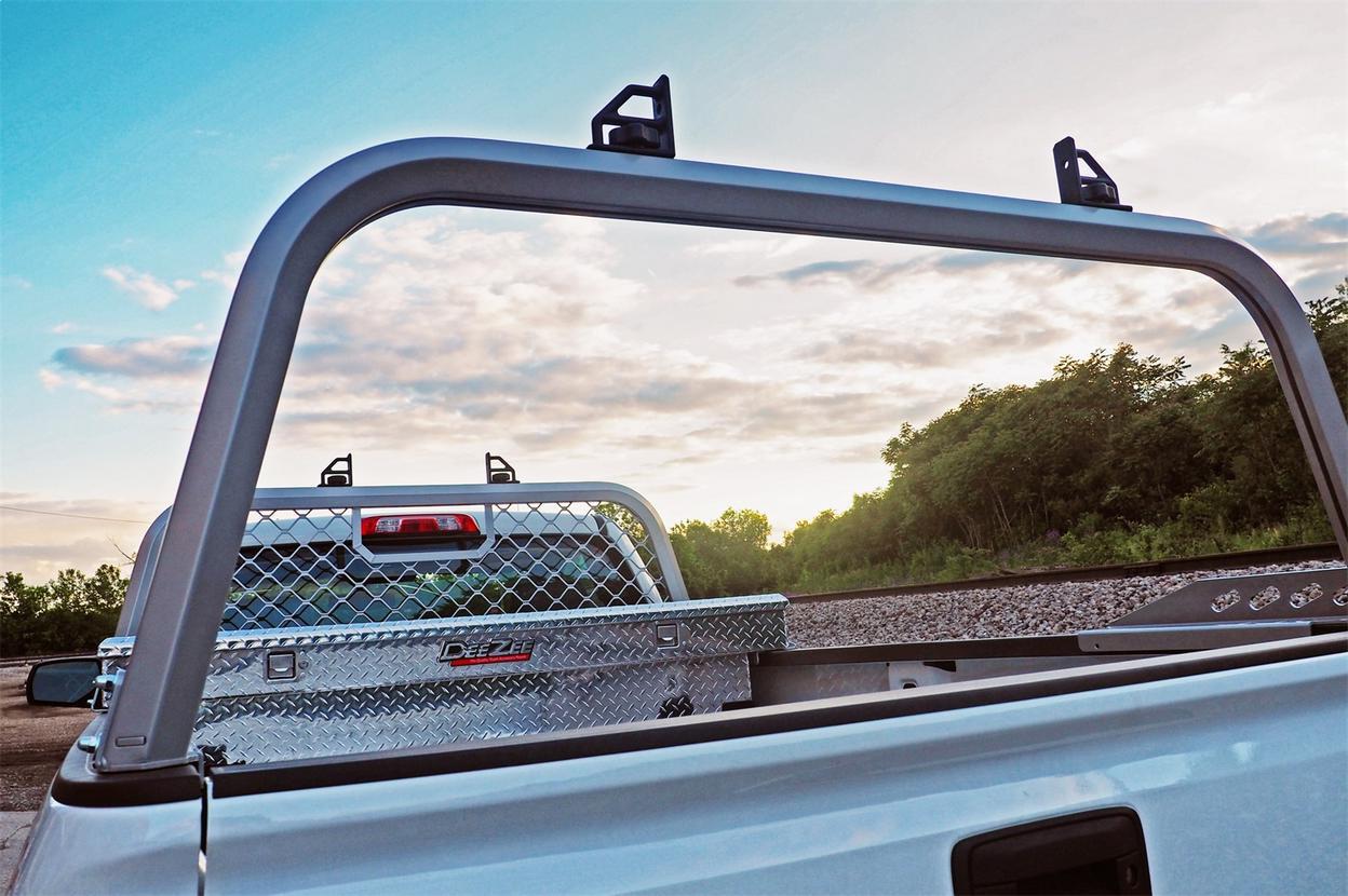 Dee Zee Cab Rack +REAR CAB RACK/SILVER/STANDARD Fits Chevy Fits GMC FORD F150/DO