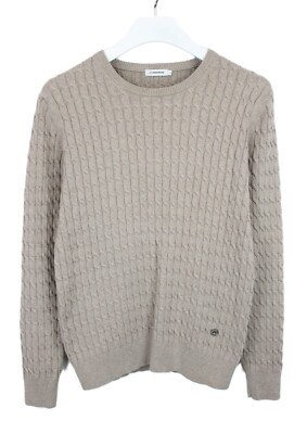 J.Lindeberg Linus Classic Braid Pullover Herren M Zopfmuster Rundhals