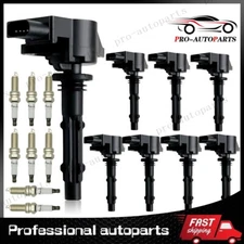 8X OEM UF535 Ignition Coil + 8X Spark Plugs for Mercedes-Benz E550 G550 S550 V8