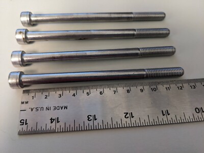 10PCS M8-1.25x 120mm (PT) Stainless Steel Socket Head Cap Screws, Metric DIN 912