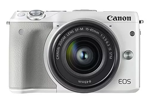 Canon Mirrorless Single-Lens Reflex Camera Eos M3 (White) Ef-M15-45Mm - Picture 1 of 1