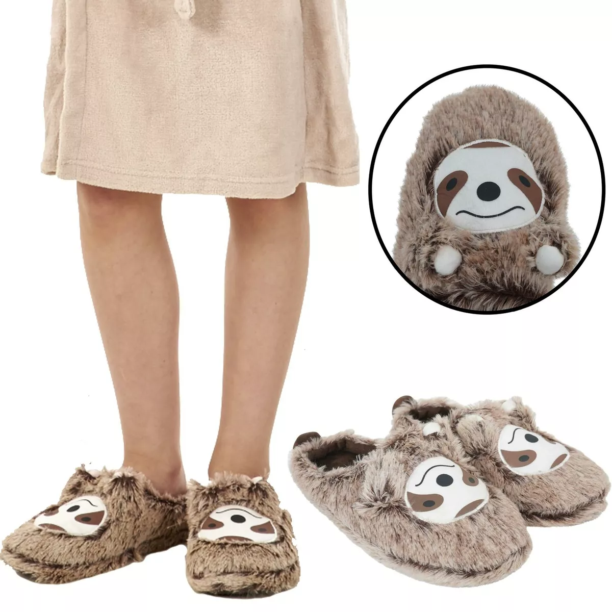 Sloth slippers hotsell men