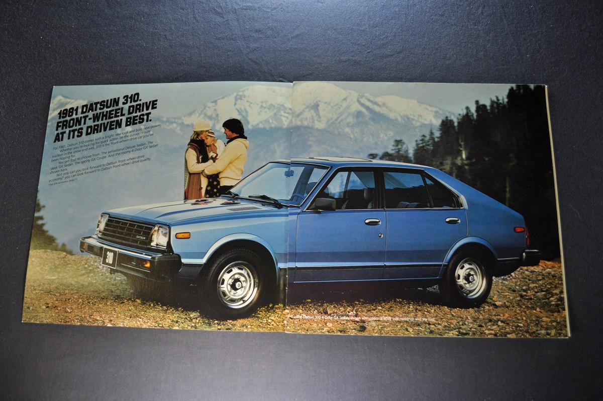 1981 Datsun 310 Catalog Brochure Hatchback Sedan Nissan Excellent