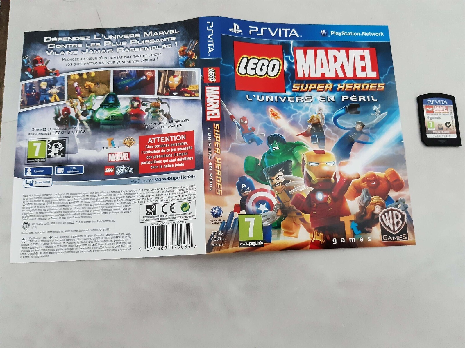 ## Sony PS Vita # Lego Marvel Super Heroes L'univers en péril # PSVITA Cartouche