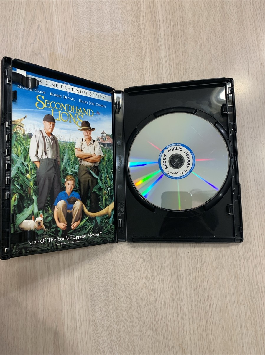 SECONDHAND LIONS DVD WITH BOOKLET 2003 PLAYS GREAT! Michael Caine